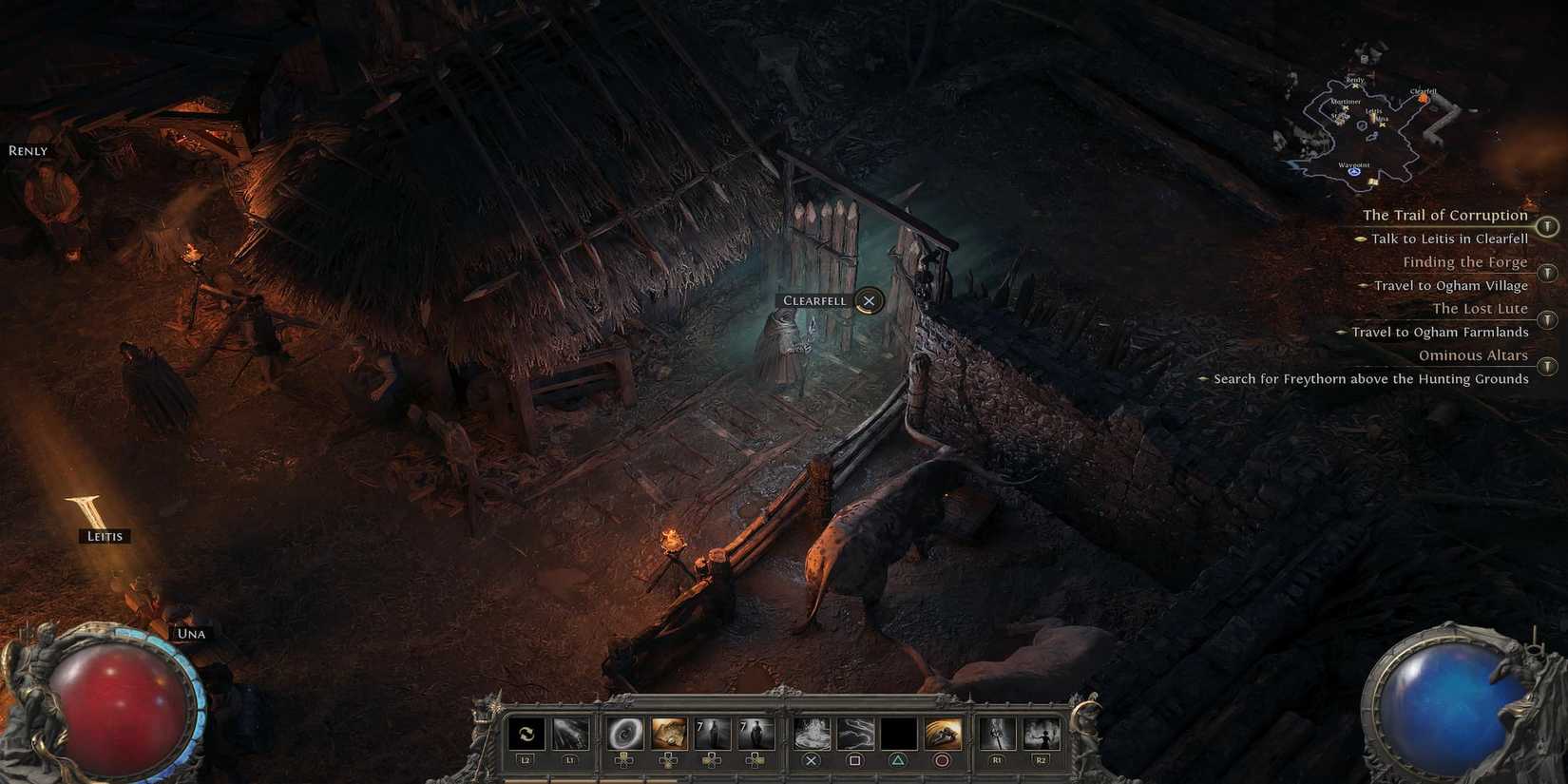 The Player Standing By The Entrance To Clearfell 