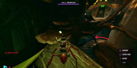 path underneath the ominent facility in grounded 2