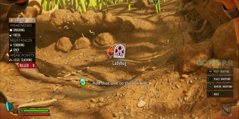 Peeping a Ladybug in Grounded 2