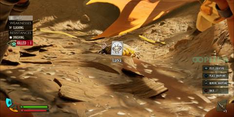 Peeping a Larva in Grounded 2