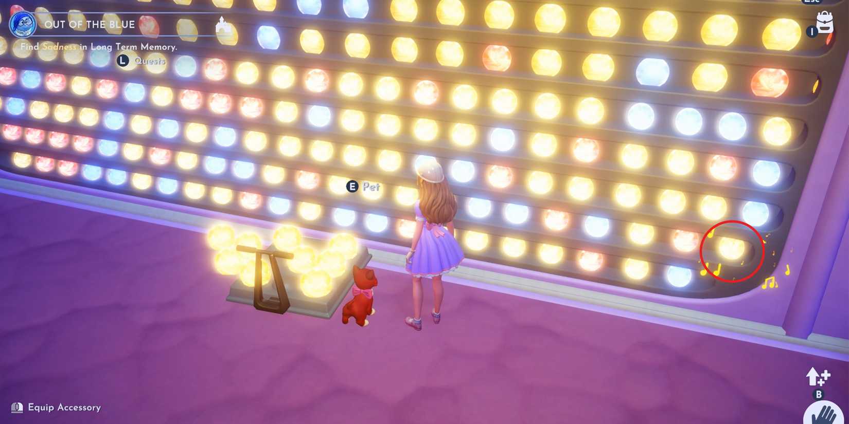 piano lesson memory location 2 in ddv disney dreamlight valley
