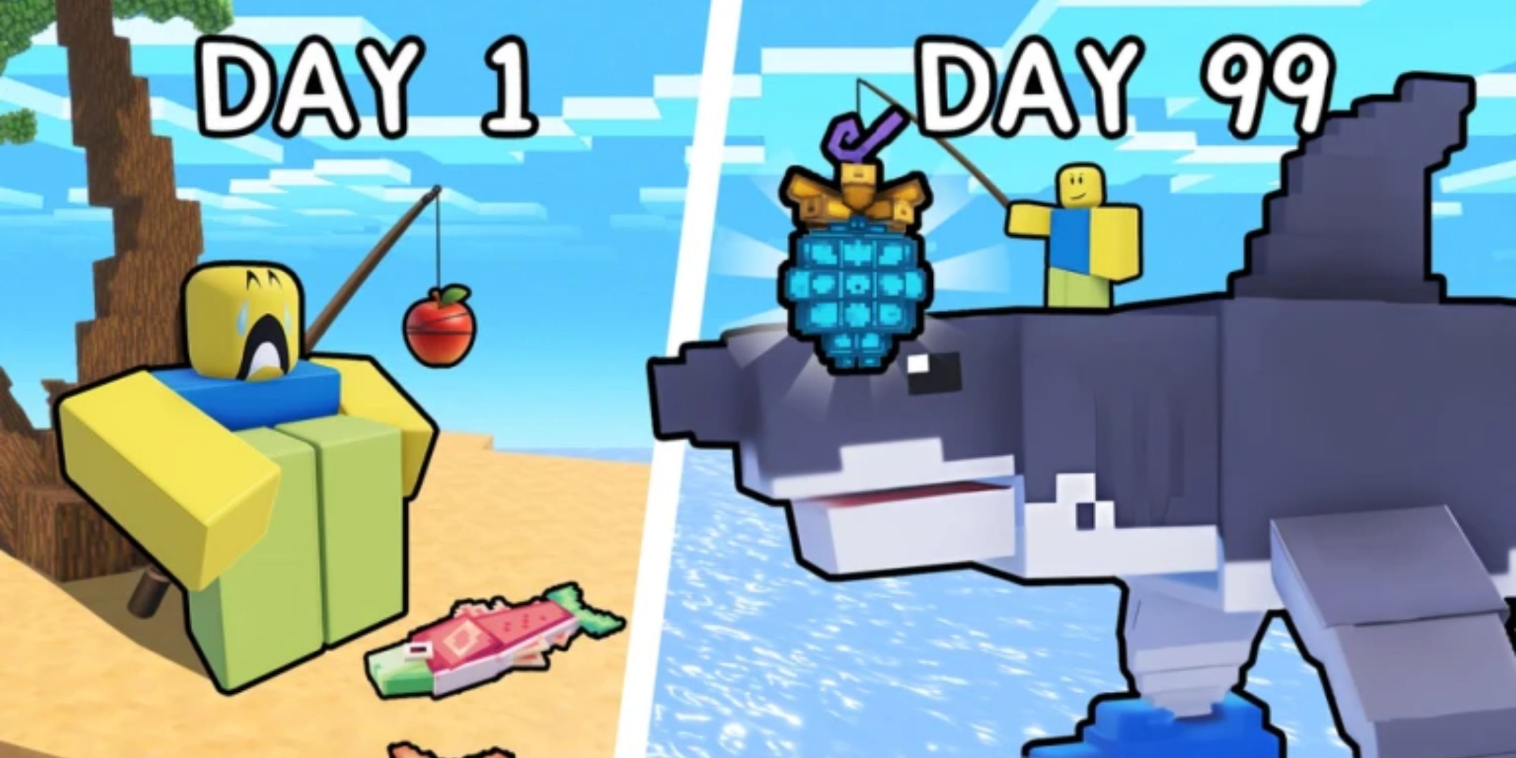 Pick Fruit for Fish characters