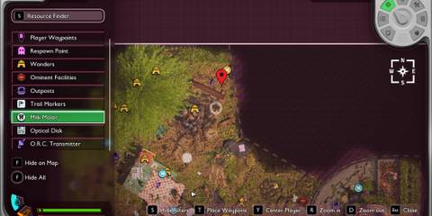 pinch wacker cave location in grounded 2 marked on map