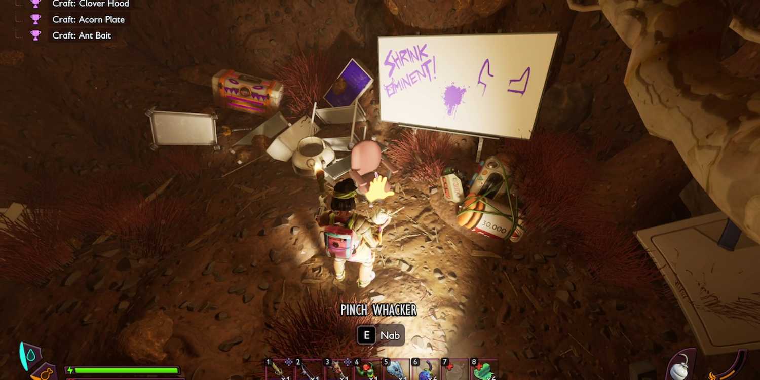 Grounded Whacker All Secret Weapons in Grounded 2 (& Where to Find Them)