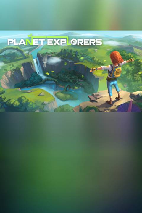 Planet Explorers video game cover art tag