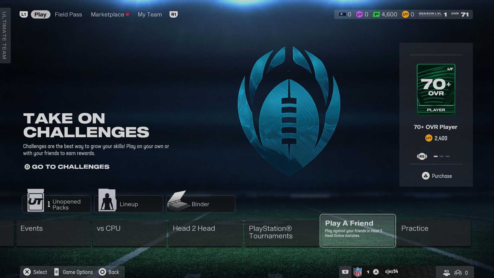 play a friend in madden 26 ultimate team