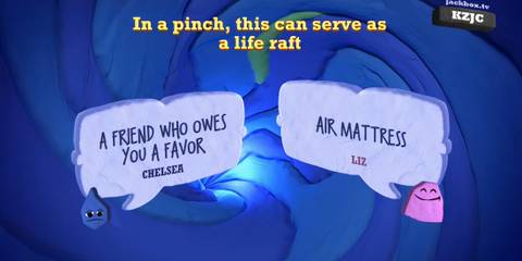 Playing Quiplash 3 inside The Jackbox Party Starter