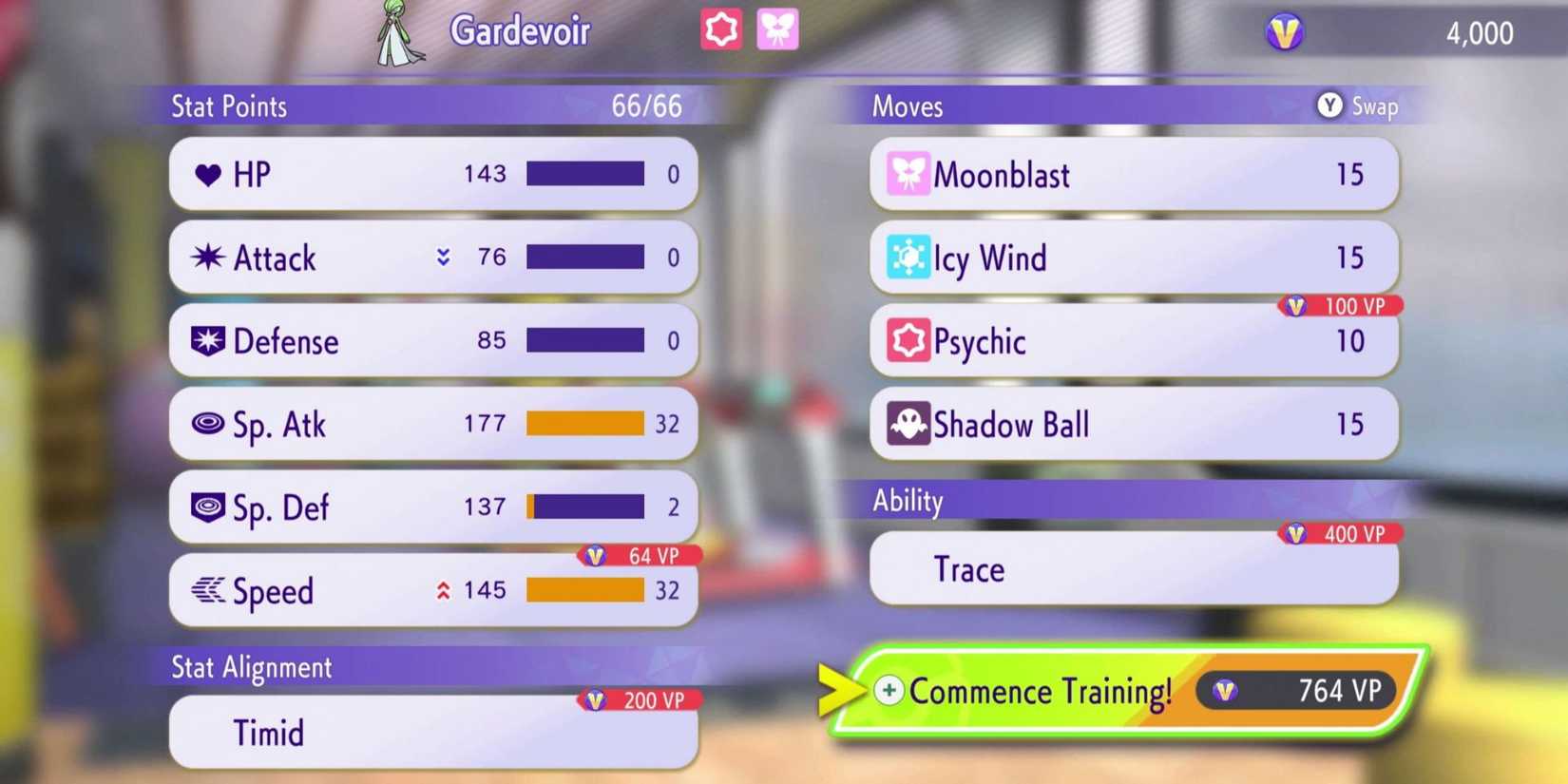 Pokemon Champions Training Pokemon