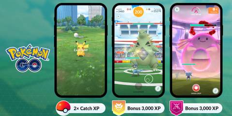 Pokemon GO New Bonuses for XP Event