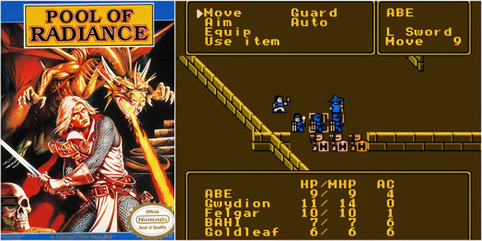 Pool of Radiance, Official Dungeons and Dragons on the NES