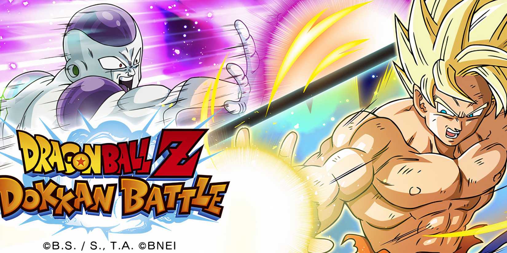 Promo art featuring characters in Dragon Ball Z Dokkan Battle 