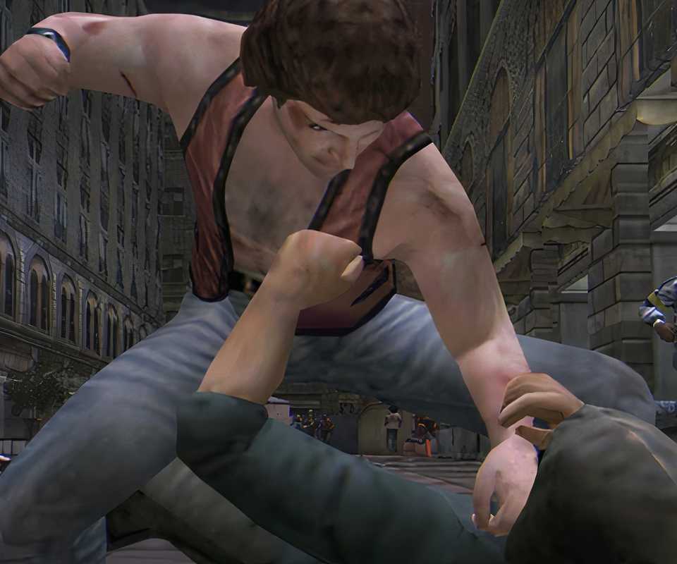 Punching an enemy in The Warriors