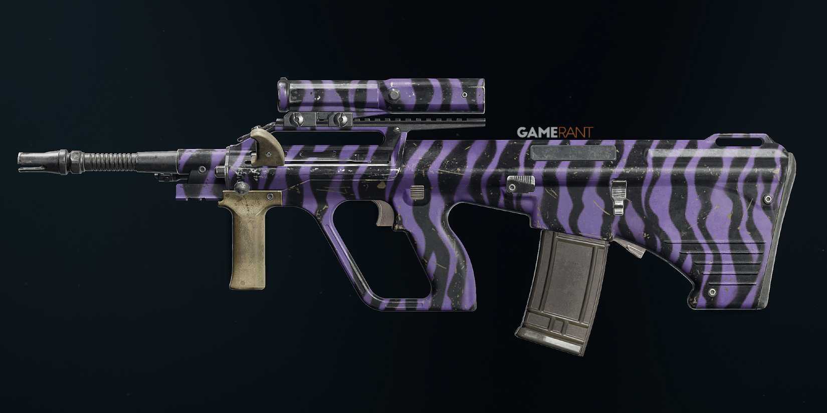 Purple Tiger Camo for the ABR A1 in Black Ops 6