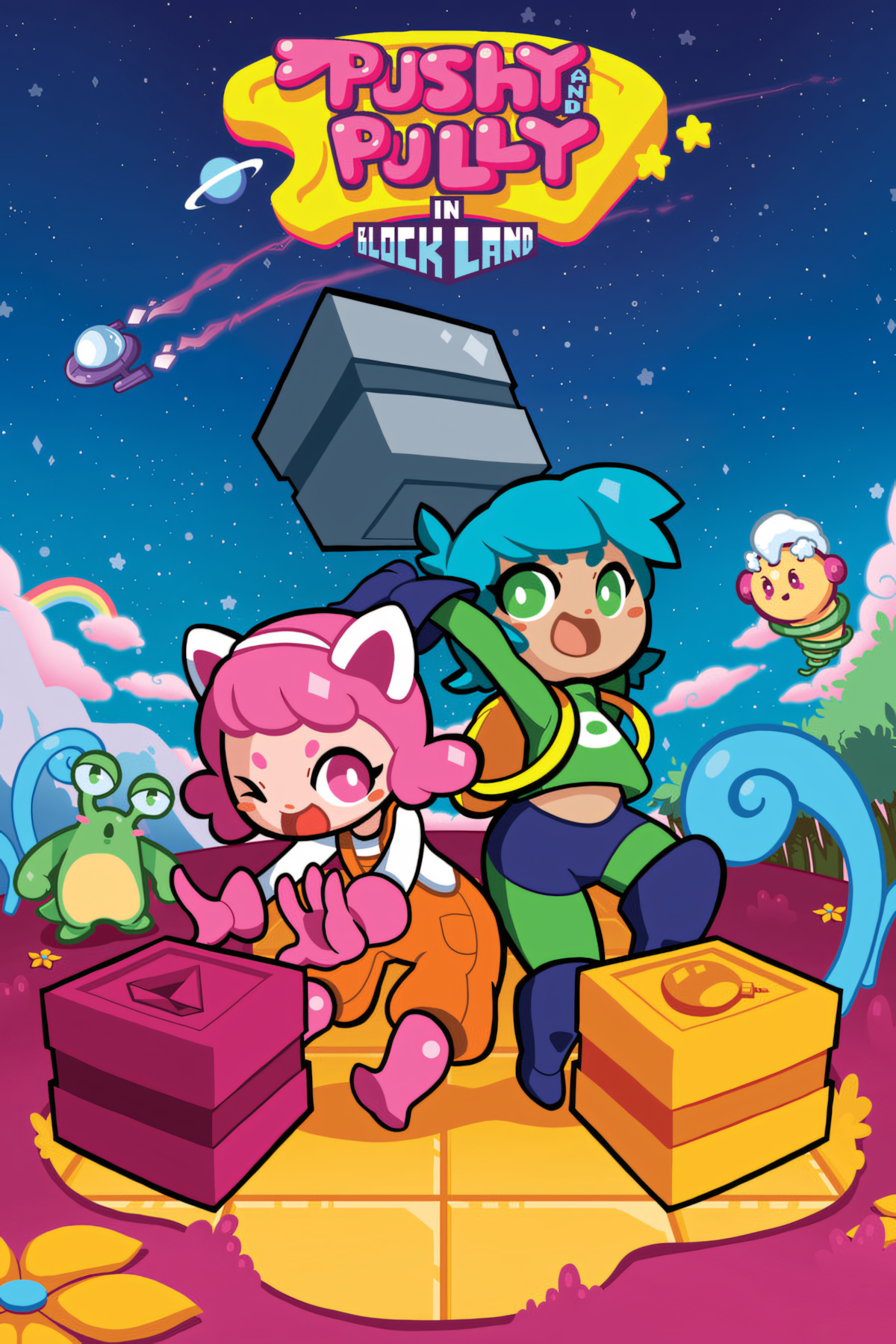 Pushy and Pully in Blockland Tag Page Cover Art
