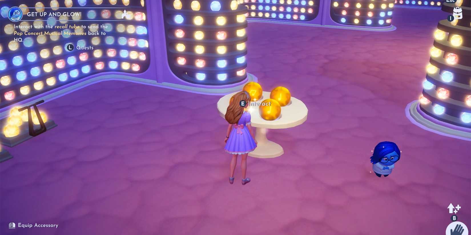 put the musical memories on teh recall tube in ddv disney dreamlight valley
