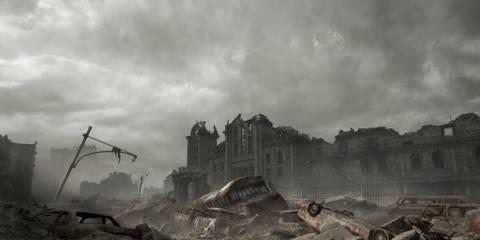 Raccoon City ruins in Resident Evil Requiem