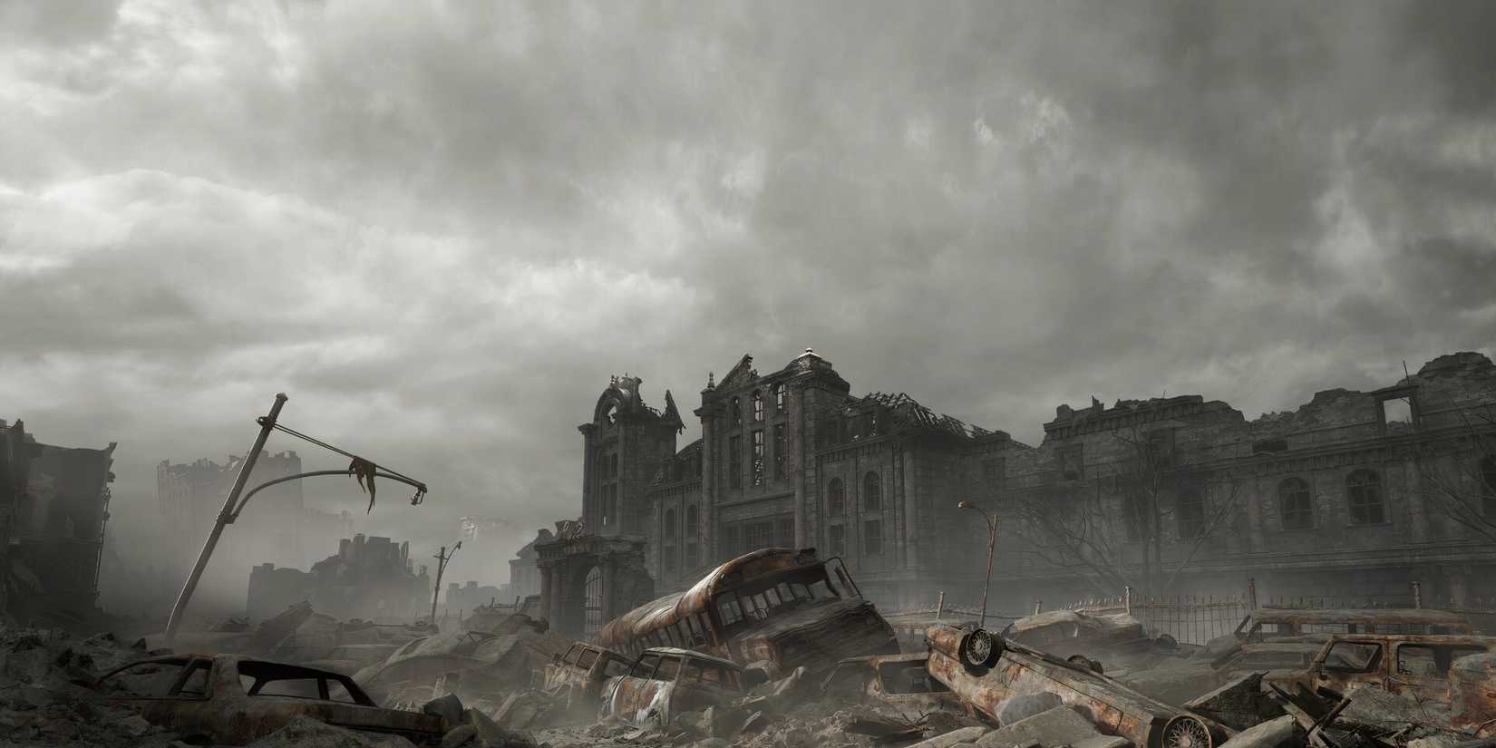 Raccoon City ruins in Resident Evil Requiem