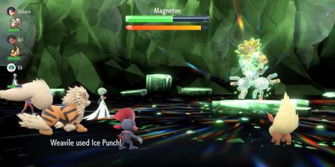 Raid battle against a Tera Magneton - Pokemon Scarlet And Violet