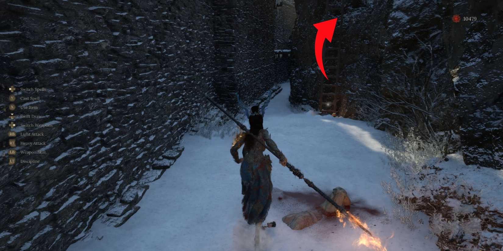 Reach the Top of the Cliff with Ladder in Cloudspire Wuchang