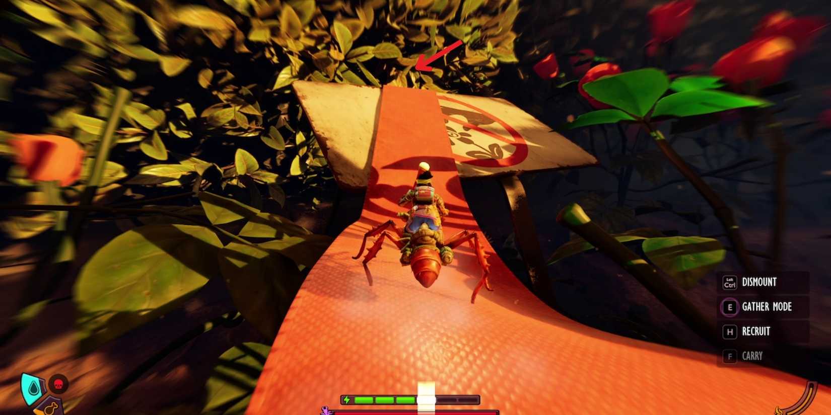 red ribbon path to network center in grounded 2