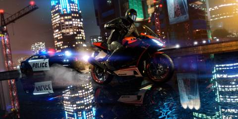 Riding a bike in Grand Theft Auto 5