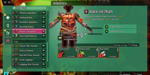 Roach Chestplate in Grounded 2