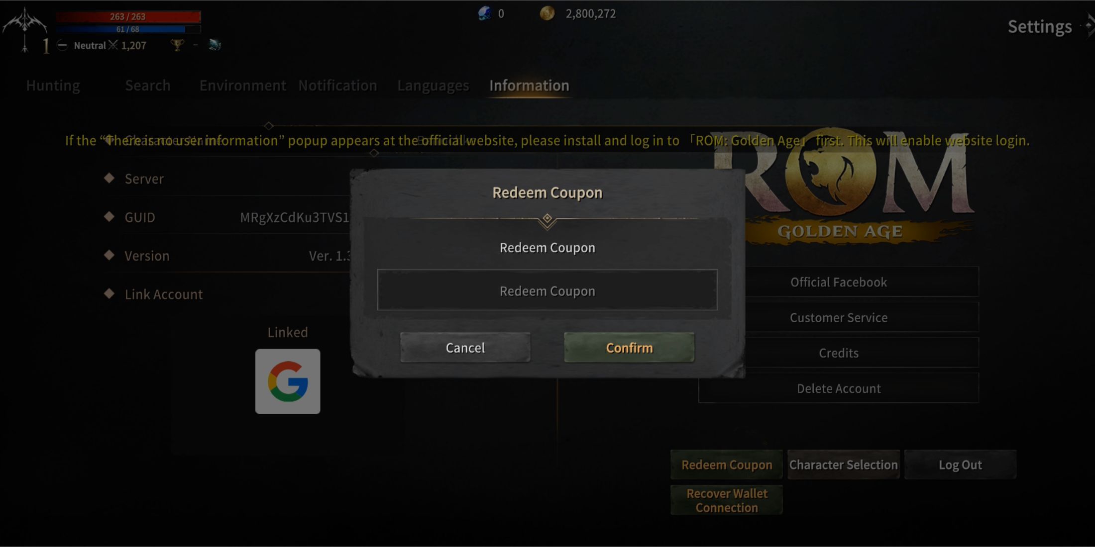 Rome: Golden Age Code Tab