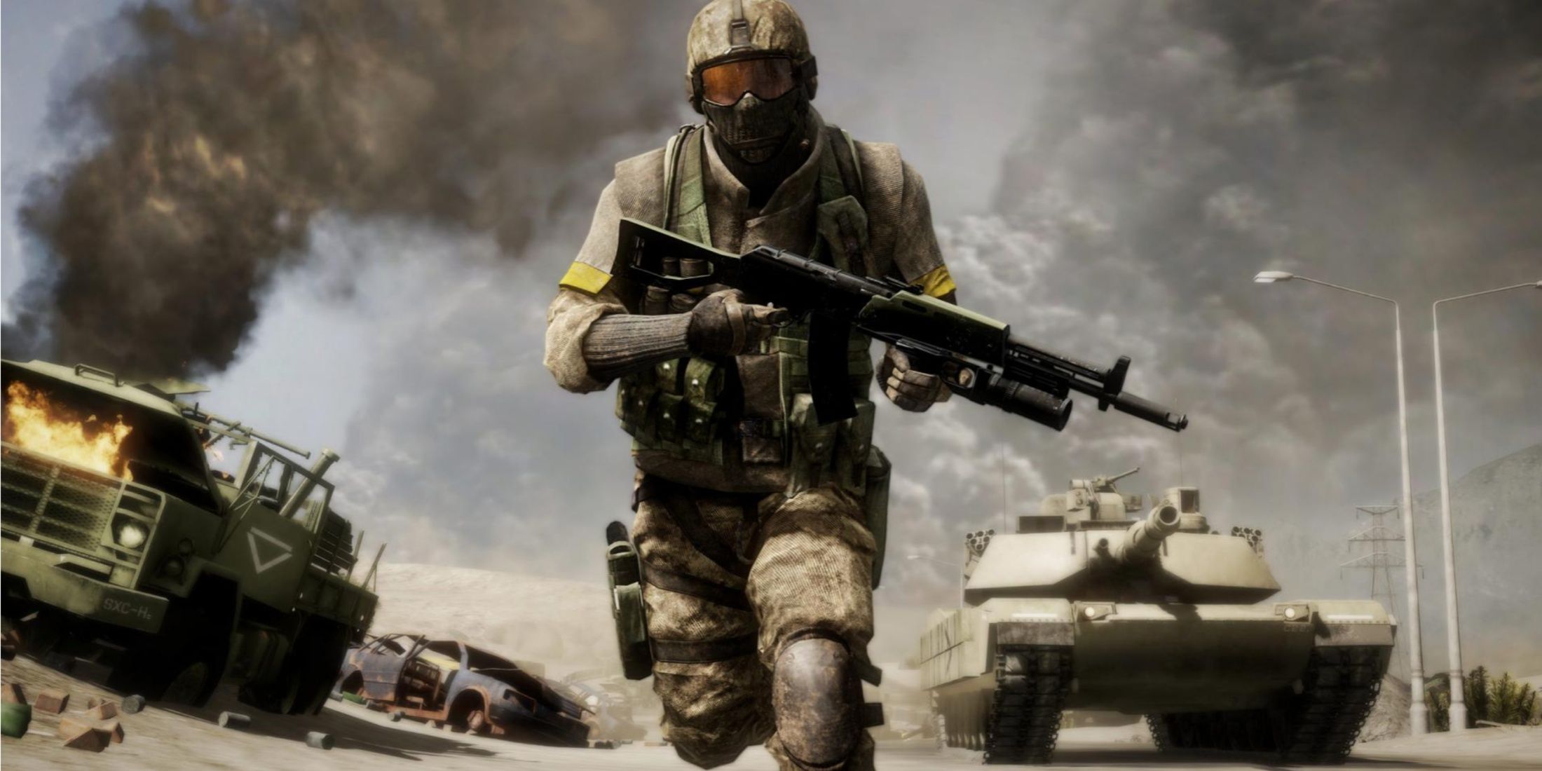 Running from a tank in Battlefield Bad Company 2