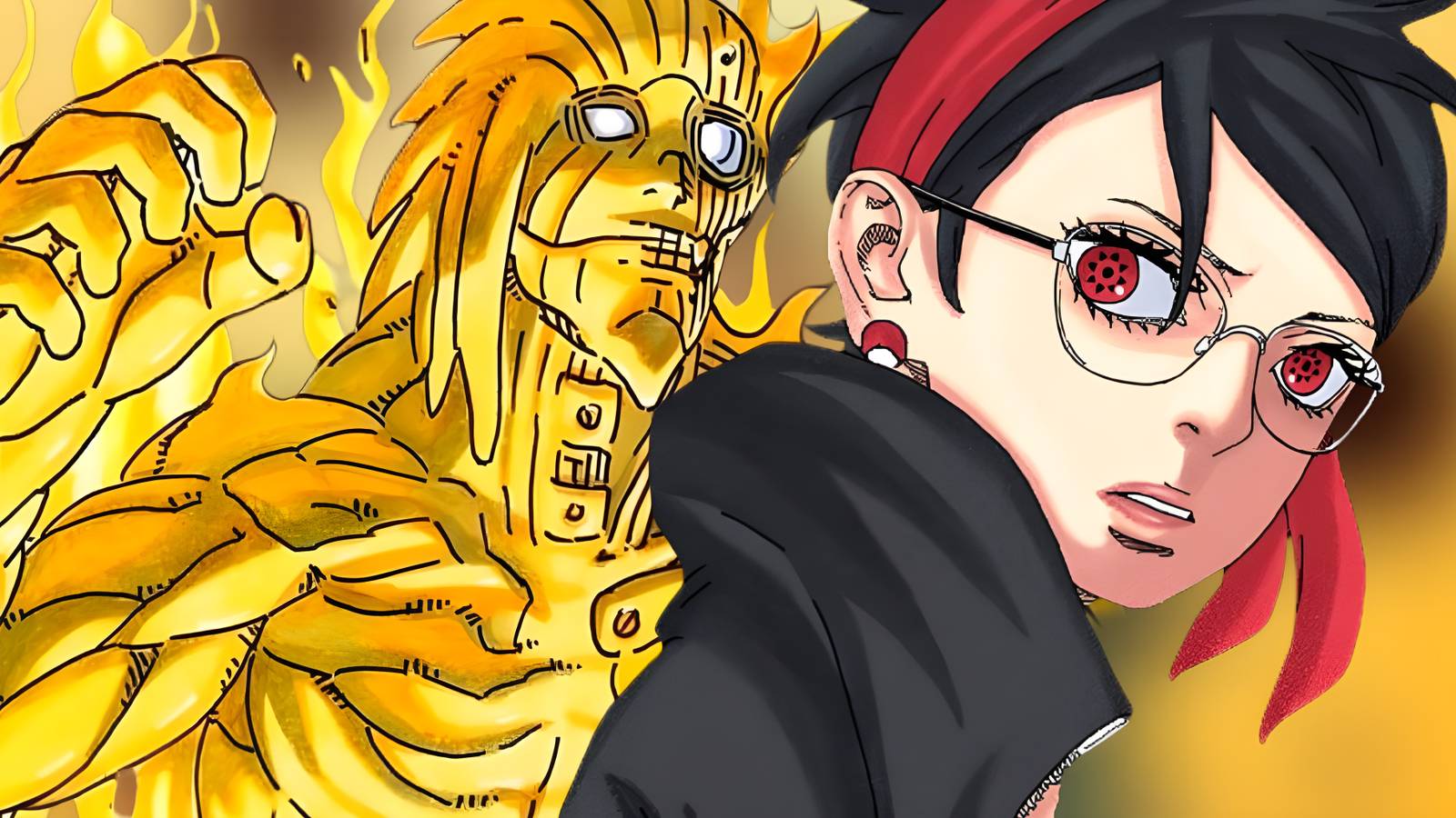 Sarada Susanoo Boruto Two Blue Vortex Mangekyo Sharingan Ohirume