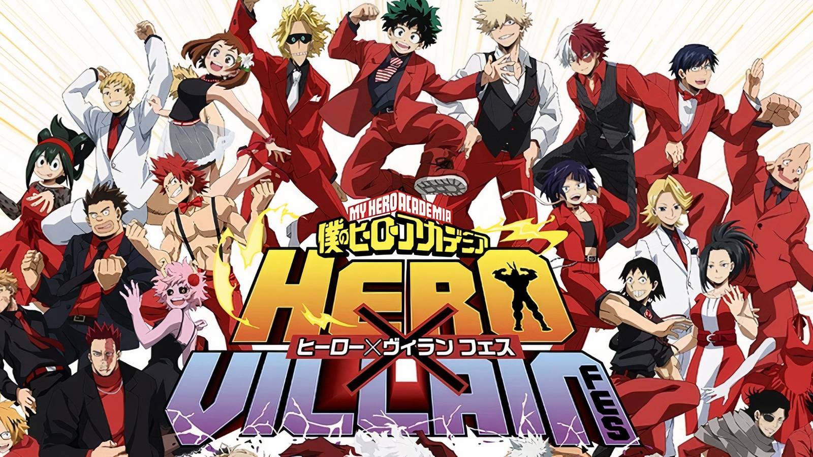 My Hero characters in suits