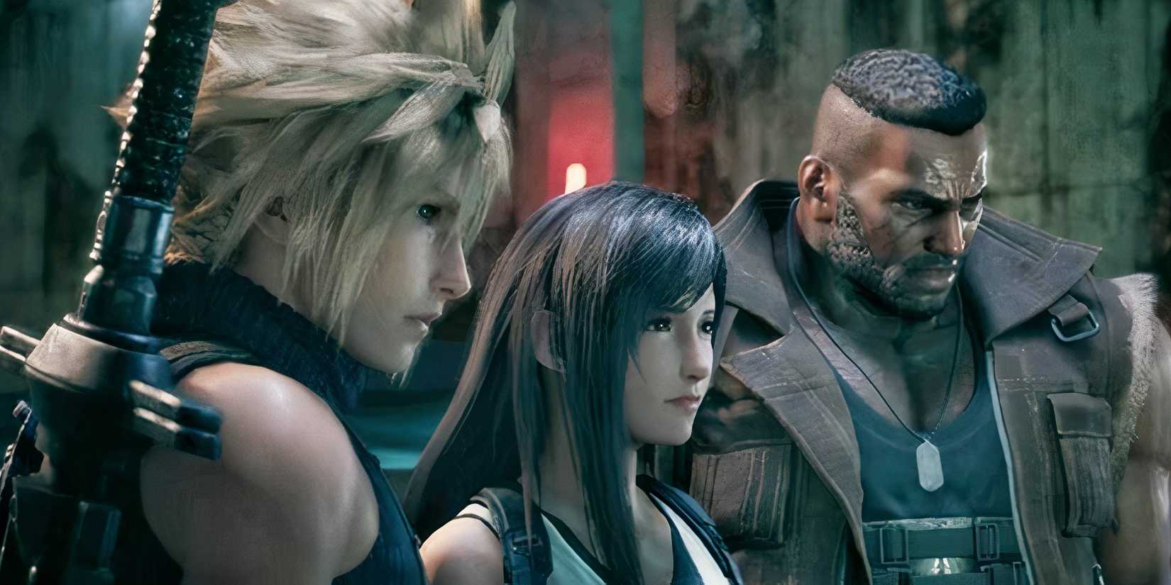 Cloud, Tifa and Barret
