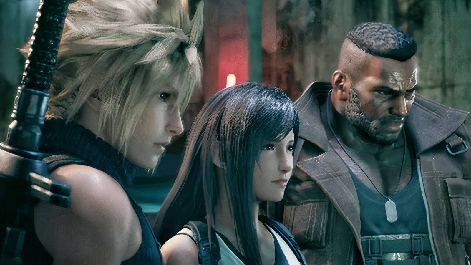 Cloud, Tifa and Barret