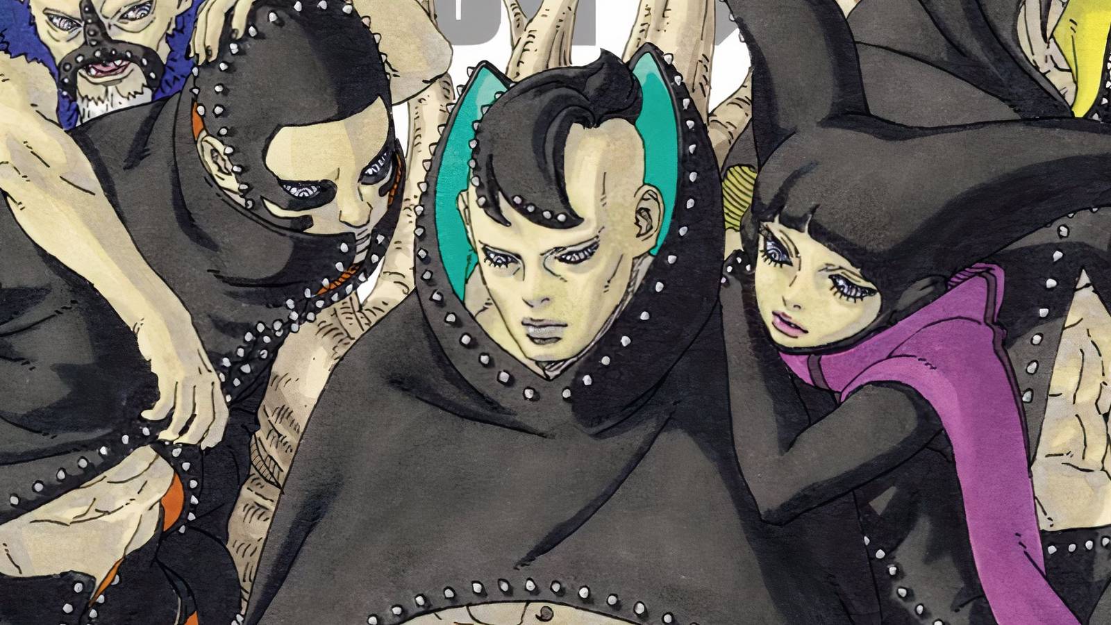 Boruto villains surrounding Jiro