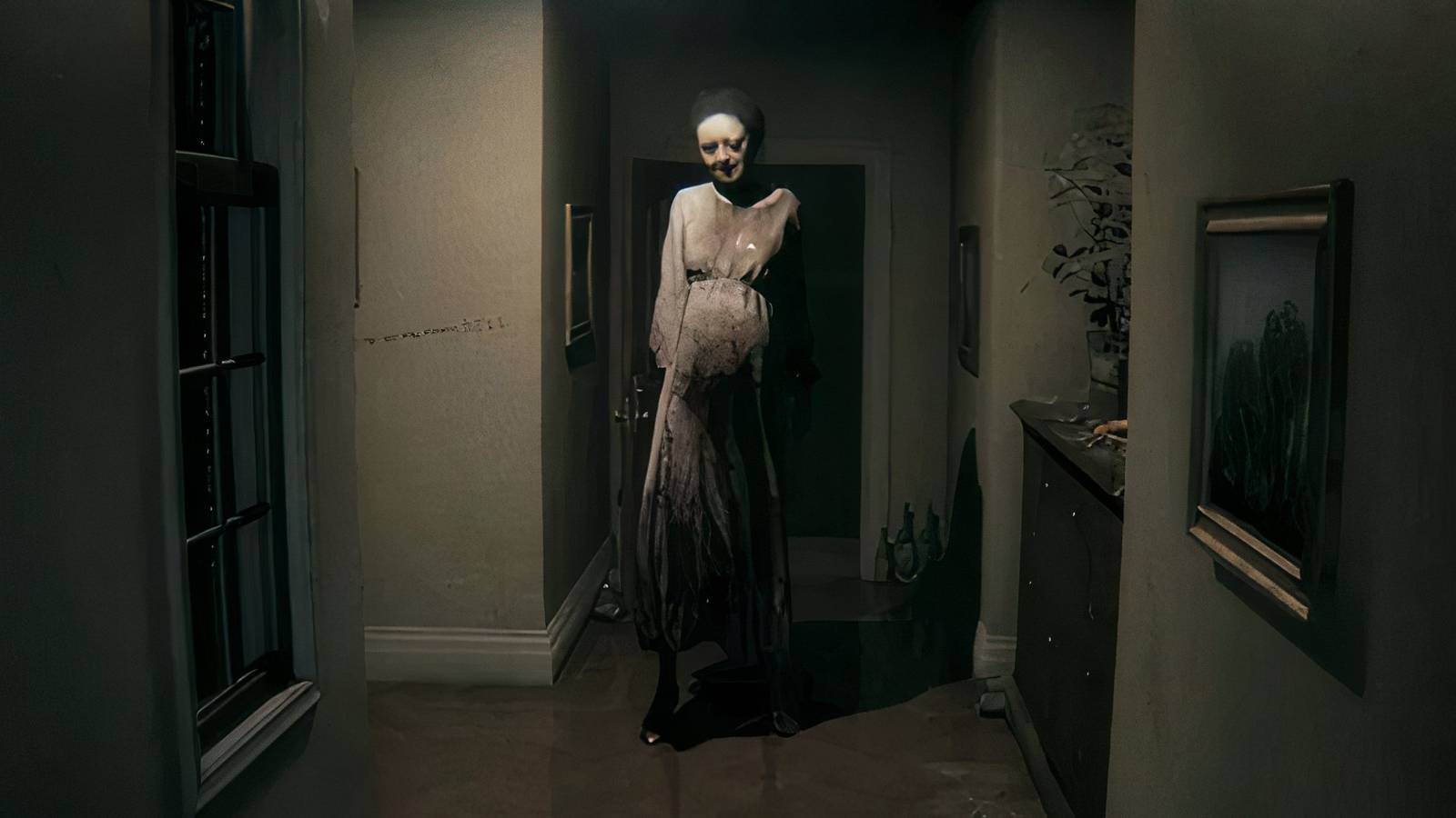 Lisa standing in a hallway