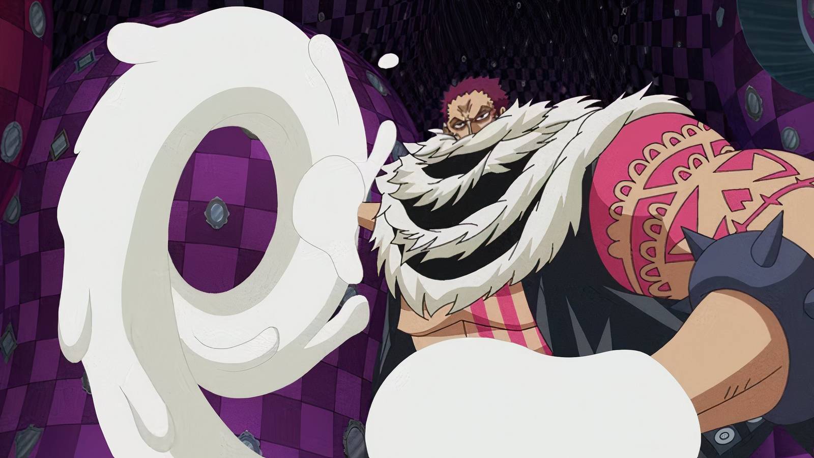 Katakuri creating mochi rings