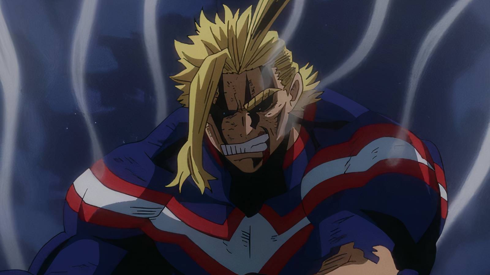 All Might struggling to stay strong