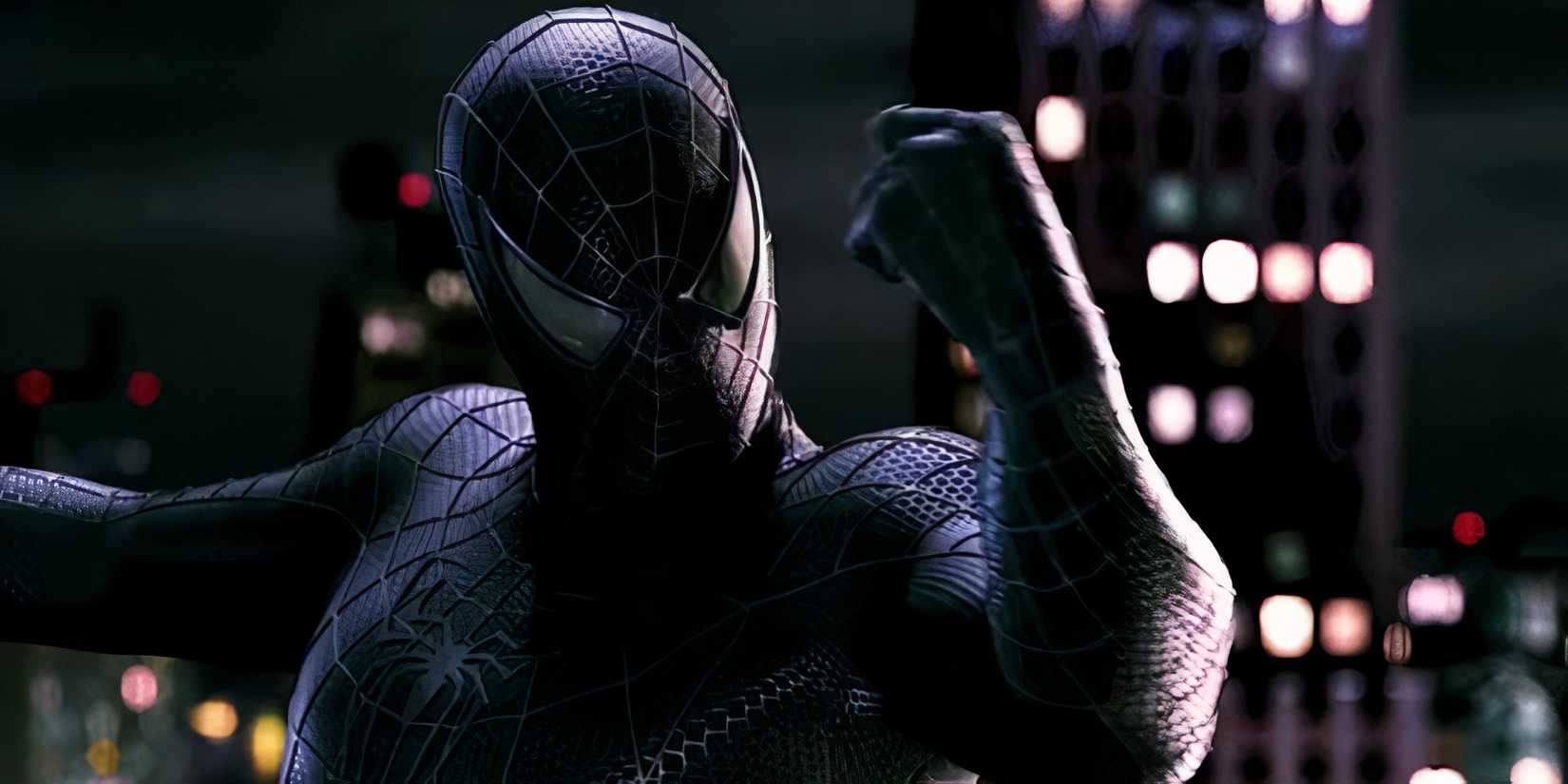 Spider-Man with black suit