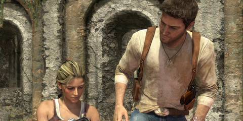 Drake and Elena talking