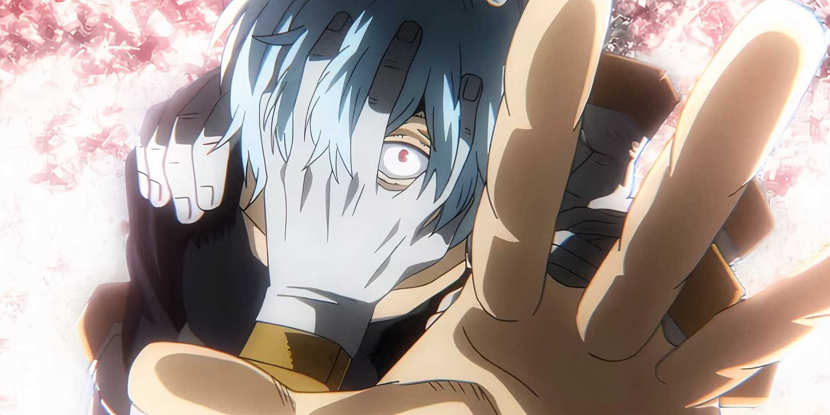 Shigaraki reaches for the screen
