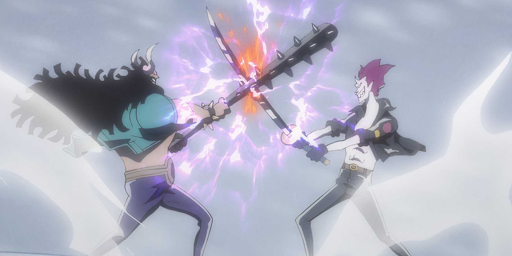Moria and Kaido clashing