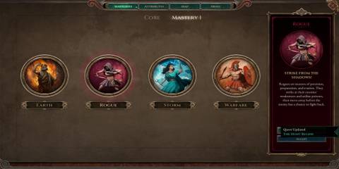 The Four Available Masteries in the Game