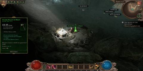 The Player Getting the Rare Weapon from the Strange Jar 