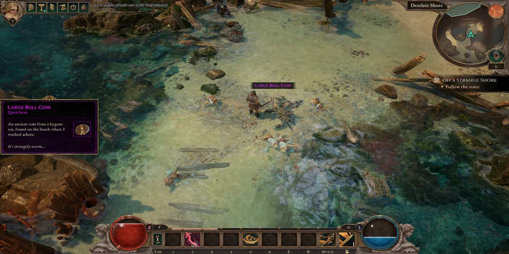 The Player Getting the Large Bull Coin