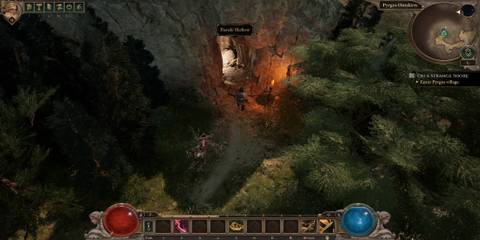 The Player Standing Outside of Fiend's Hollow 