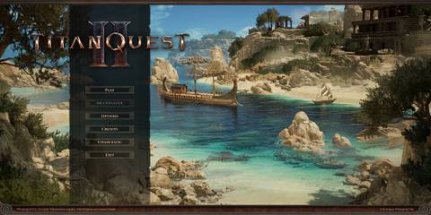 The Main Menu for Titan Quest 2