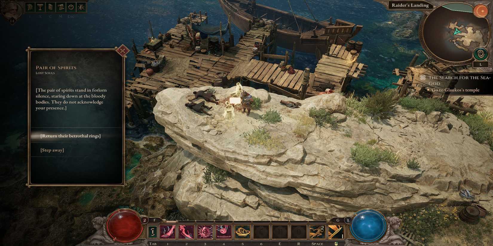 The Player Giving the Betrothed Rings 