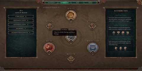 The Fitness Attribute in the Menu 