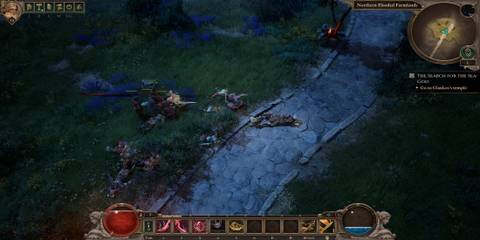 The Player Using the Trick Shot Skill 