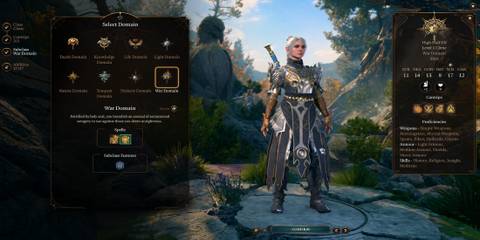 The Player Choosing the War Domain Subclass