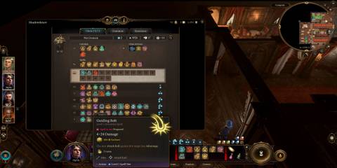 Guiding Bolt Being Prepared in the Spellbook 